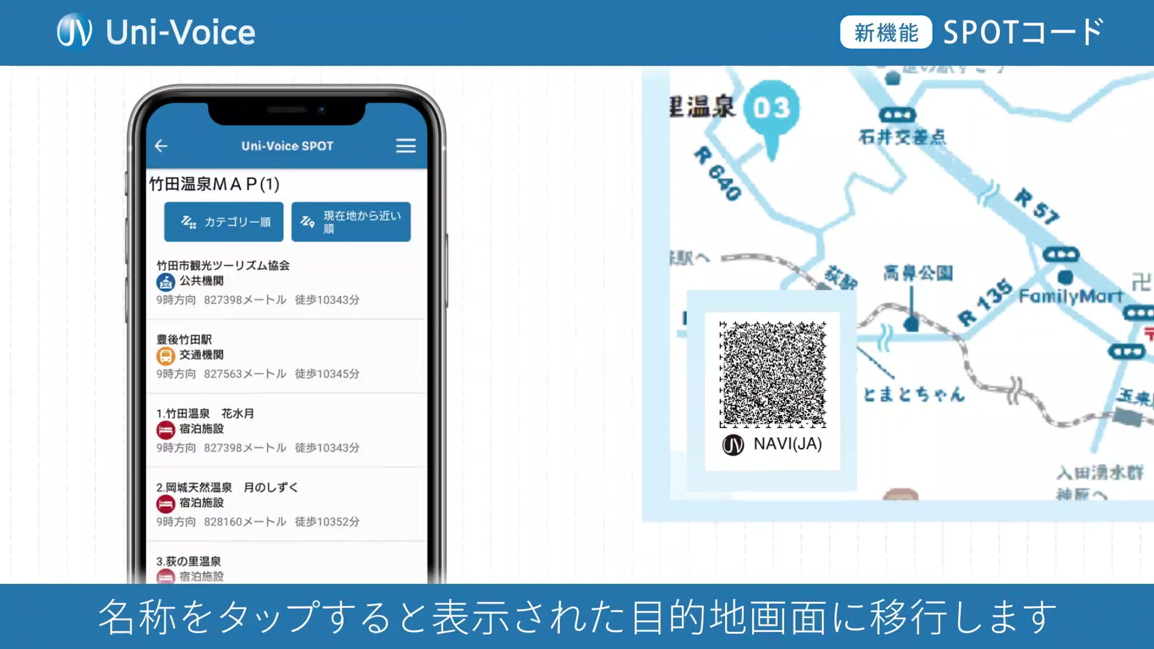 Uni-Voice NAVIコード・SPOTコードの紹介